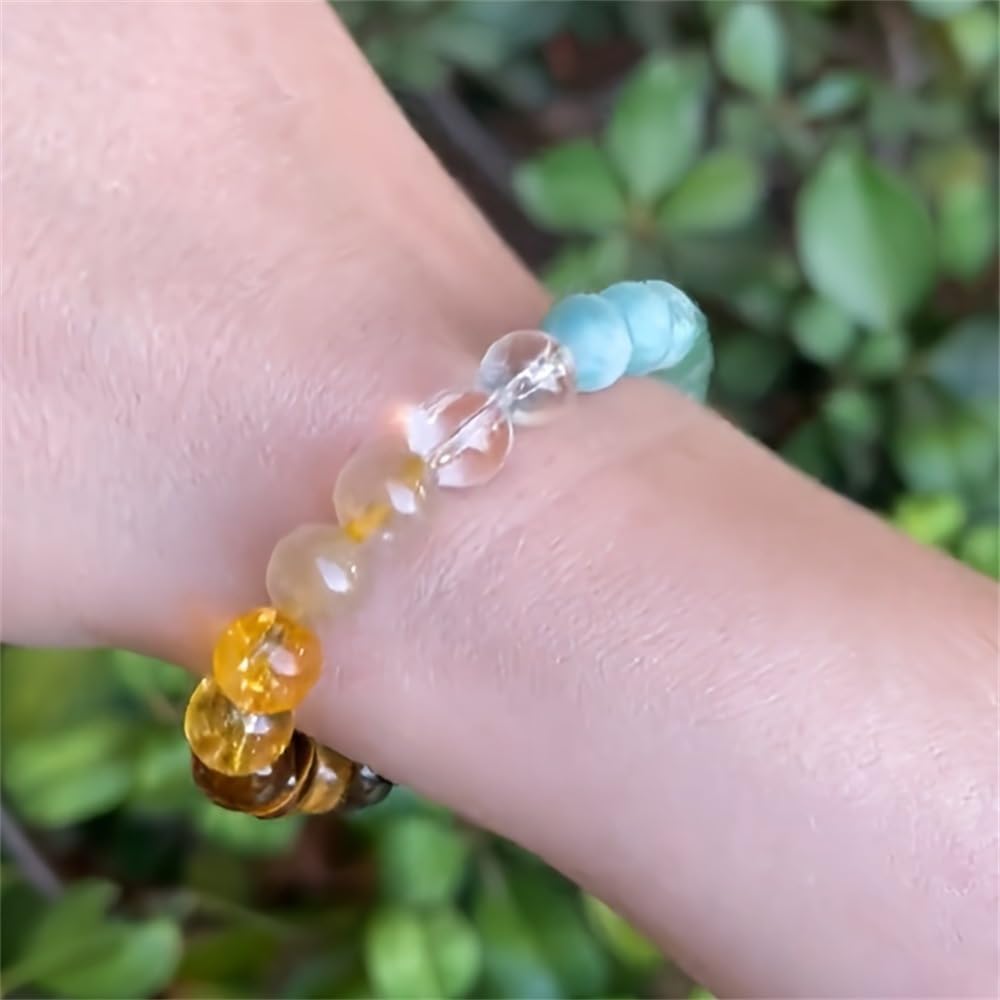 Natural Stone Beaded Bracelets for Women Men - 8MM Semi-Precious Stones Bracelets