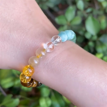 Natural Stone Beaded Bracelets for Women Men - 8MM Semi-Precious Stones Bracelets