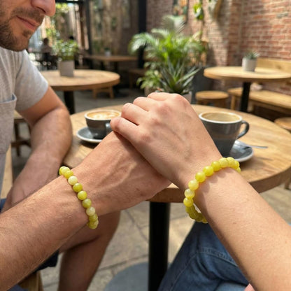 Natural Stone Beaded Bracelets for Women Men - 8MM Semi-Precious Stones Bracelets