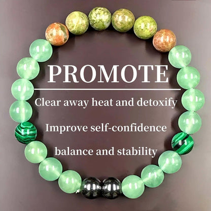 Women Multi-Gemstone Bracelet for Self-Improvement Lucky Gift Perfect for Those Seeking Self