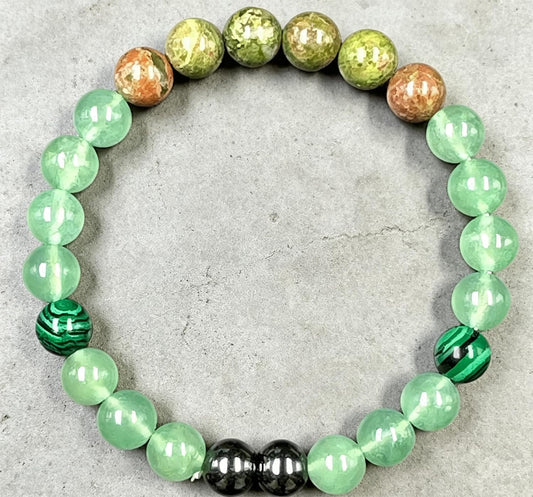 Women Multi-Gemstone Bracelet for Self-Improvement Lucky Gift Perfect for Those Seeking Self